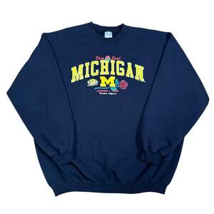 Vintage Michigan Wolverines Rose Bowl 2004 Big Ten Champs Sweatshirt Mens XL